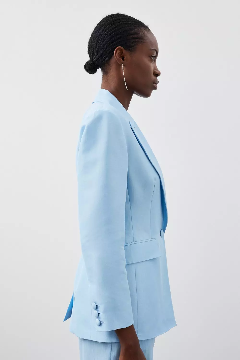 Pale blue blazer dress hotsell